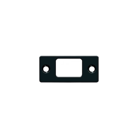 Deltana Strike Plate; Deadbolt; 2-3/4in x 1-1/4in; Black Finish SP2753U19